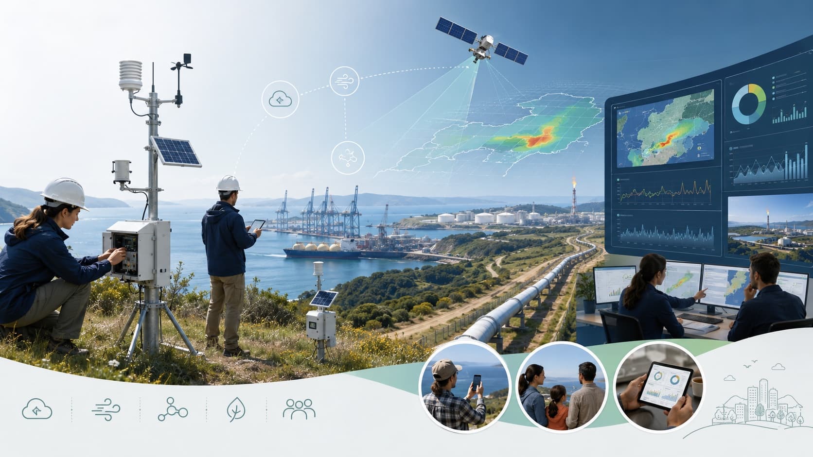 Environmental monitoring and satellite research